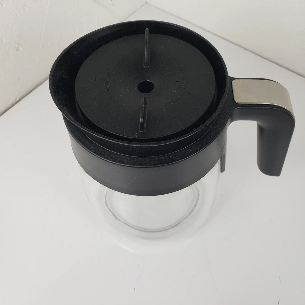 Ninja Coffee Maker Replacement‎ Glass Carafe 10 Cup Black with Brew Through Lid